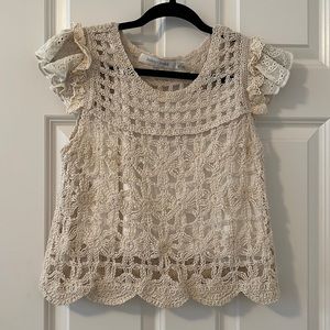 Anthropologie Knit overlay top